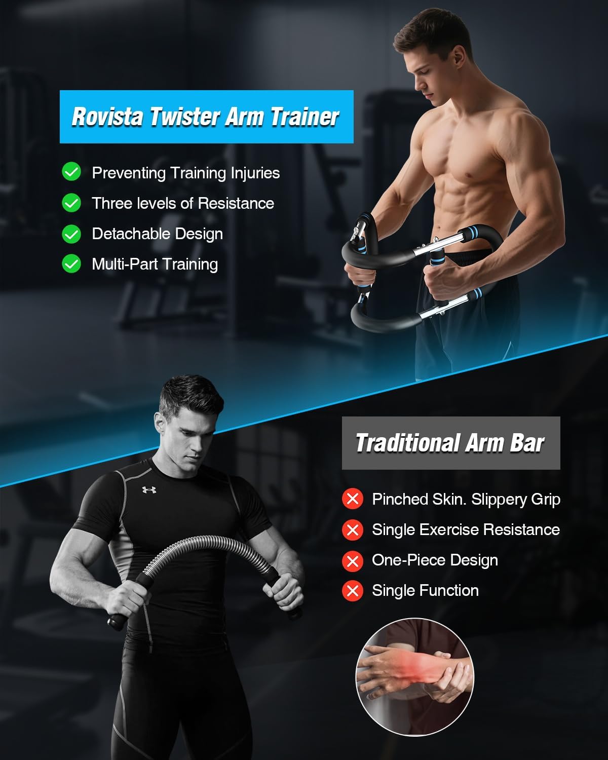 Twister Arm Trainer – 40–90Lb Adjustable Resistance Chest Workout Equipment – Portable Chest Clip Trainer and Arm Exerciser for Visible Gains and Sculpted Muscle