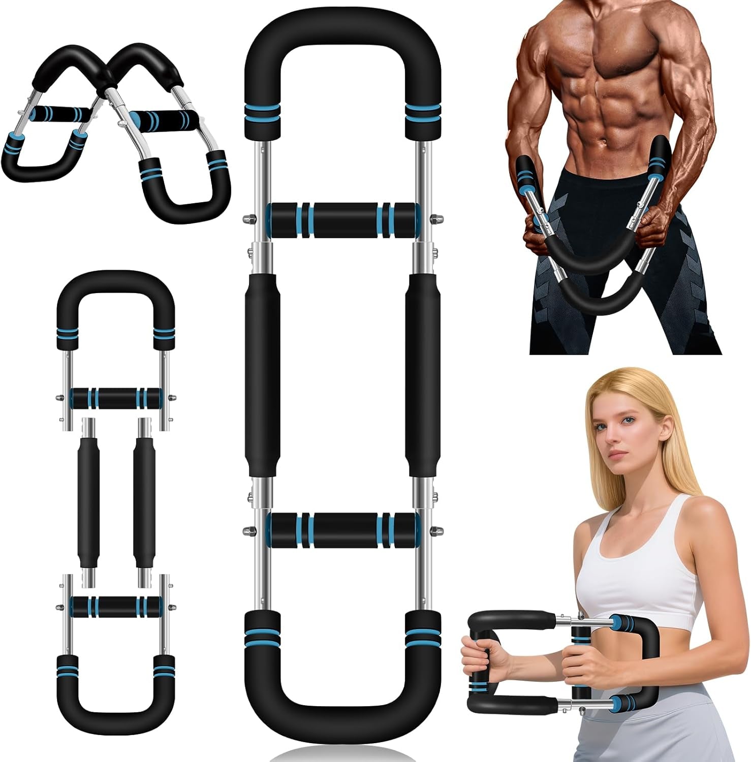 Twister Arm Trainer, Women'S Arms, Men'S Chest, Shoulder and Forearm Muscle Training Fitness Equipment, Portable Spring Resistance Home Fitness Equipment