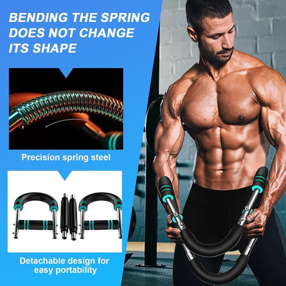 Twister Arm Trainer & Chest Trainer for Men & Women, Chest Exerciser for Men & Women - Upper Body Strength & Home Workout Equipment (U60-100Lbs Kit)
