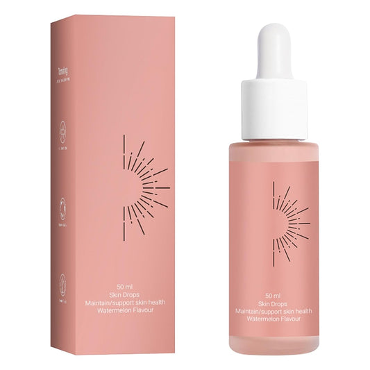 Sunless Tanning Drops to Drink, Drinkable Sunless Tanning Drops,Moisturizing Tanner for Face and Body,For All Skin Types，Enhancing Your Natural Skin Tonecan Obtain the Luster of Sunshine Kisses（1Pc）