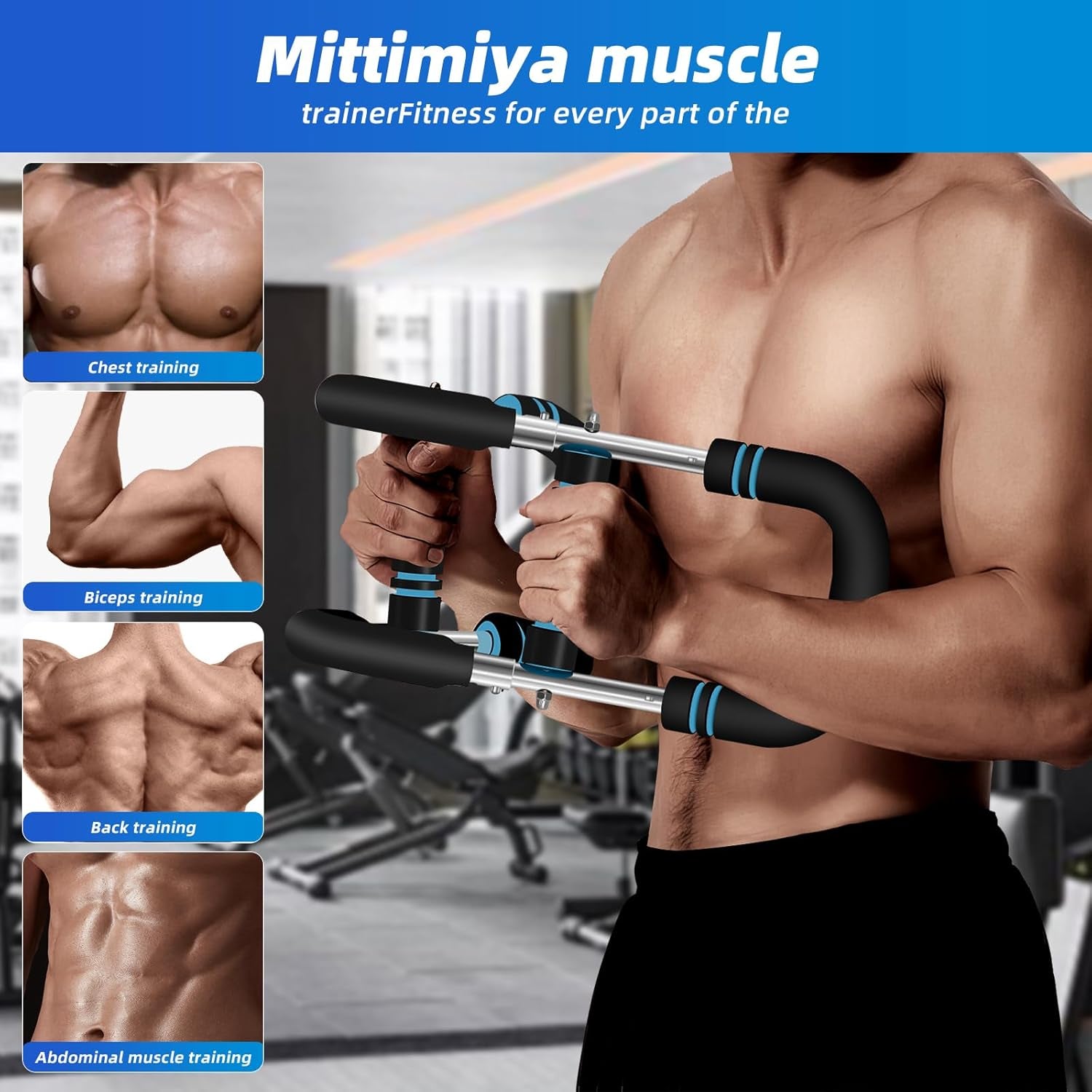 Twister Arm Trainer, Women'S Arms, Men'S Chest, Shoulder and Forearm Muscle Training Fitness Equipment, Portable Spring Resistance Home Fitness Equipment