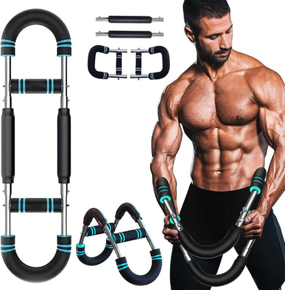 Twister Arm Trainer & Chest Trainer for Men & Women, Chest Exerciser for Men & Women - Upper Body Strength & Home Workout Equipment (U60-100Lbs Kit)