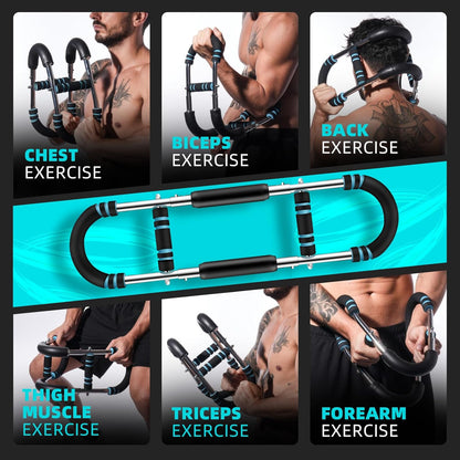 Professional Twister Arm Trainer, Adjustable 60-100Lb Chest Workout Equipment for Men, Portable Detachable Design for Home Gym, Arm Chest and Shoulder Muscle Strength Exerciser Training