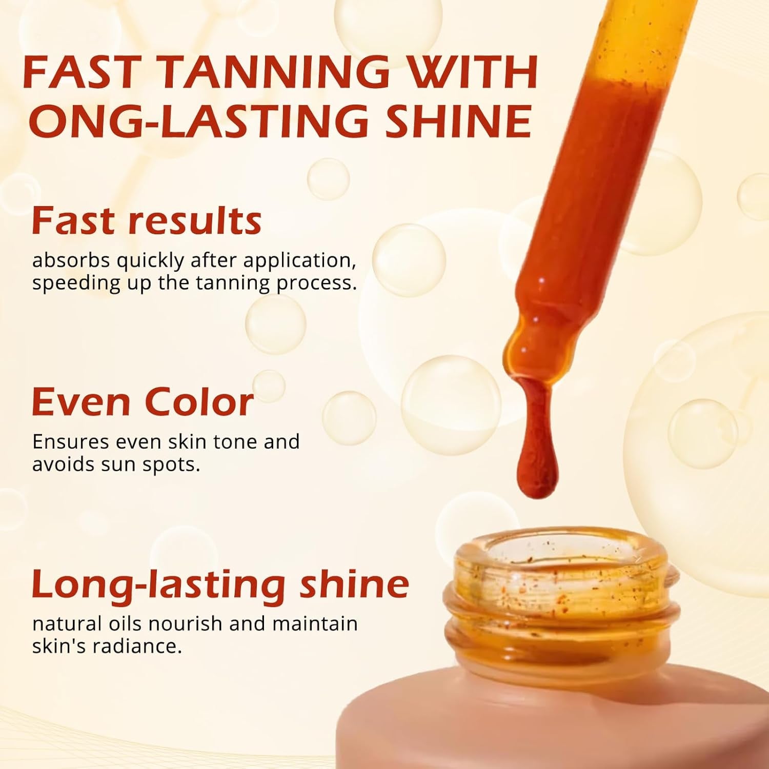 Sunless Tanning Drops to Drink, Drinkable Sunless Tanning Drops,Moisturizing Tanner for Face and Body,For All Skin Types，Enhancing Your Natural Skin Tonecan Obtain the Luster of Sunshine Kisses（1Pc）