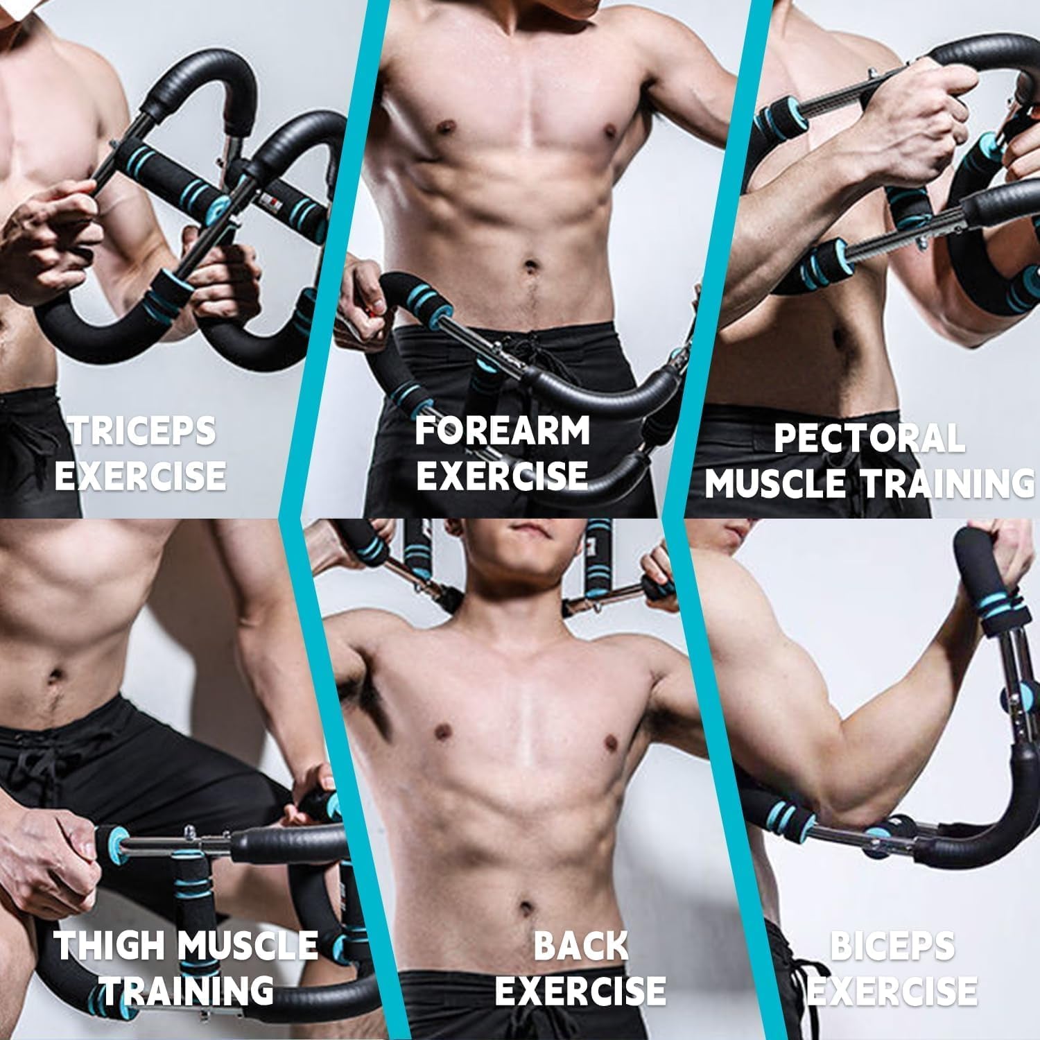 Twister Arm Trainer & Chest Trainer for Men & Women, Chest Exerciser for Men & Women - Upper Body Strength & Home Workout Equipment (U60-100Lbs Kit)
