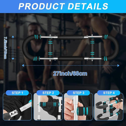 Twister Arm Trainer & Chest Trainer for Men & Women, Chest Exerciser for Men & Women - Upper Body Strength & Home Workout Equipment (U60-100Lbs Kit)