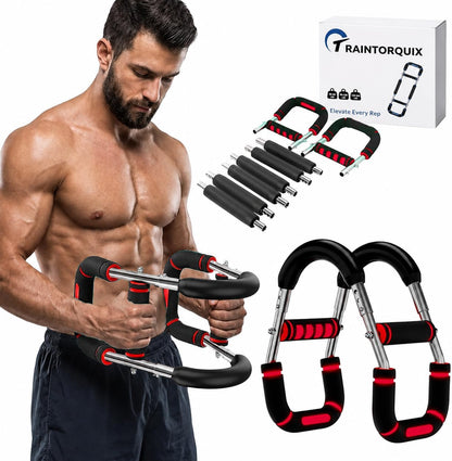 Twister Arm Trainer for Men & Women - Adjustable Power Twister, Upper Body Strength Training Equipment for Home Gym, Chest Expander, Biceps Workout Machine