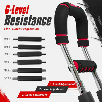 Twister Arm Trainer for Men & Women - Adjustable Power Twister, Upper Body Strength Training Equipment for Home Gym, Chest Expander, Biceps Workout Machine